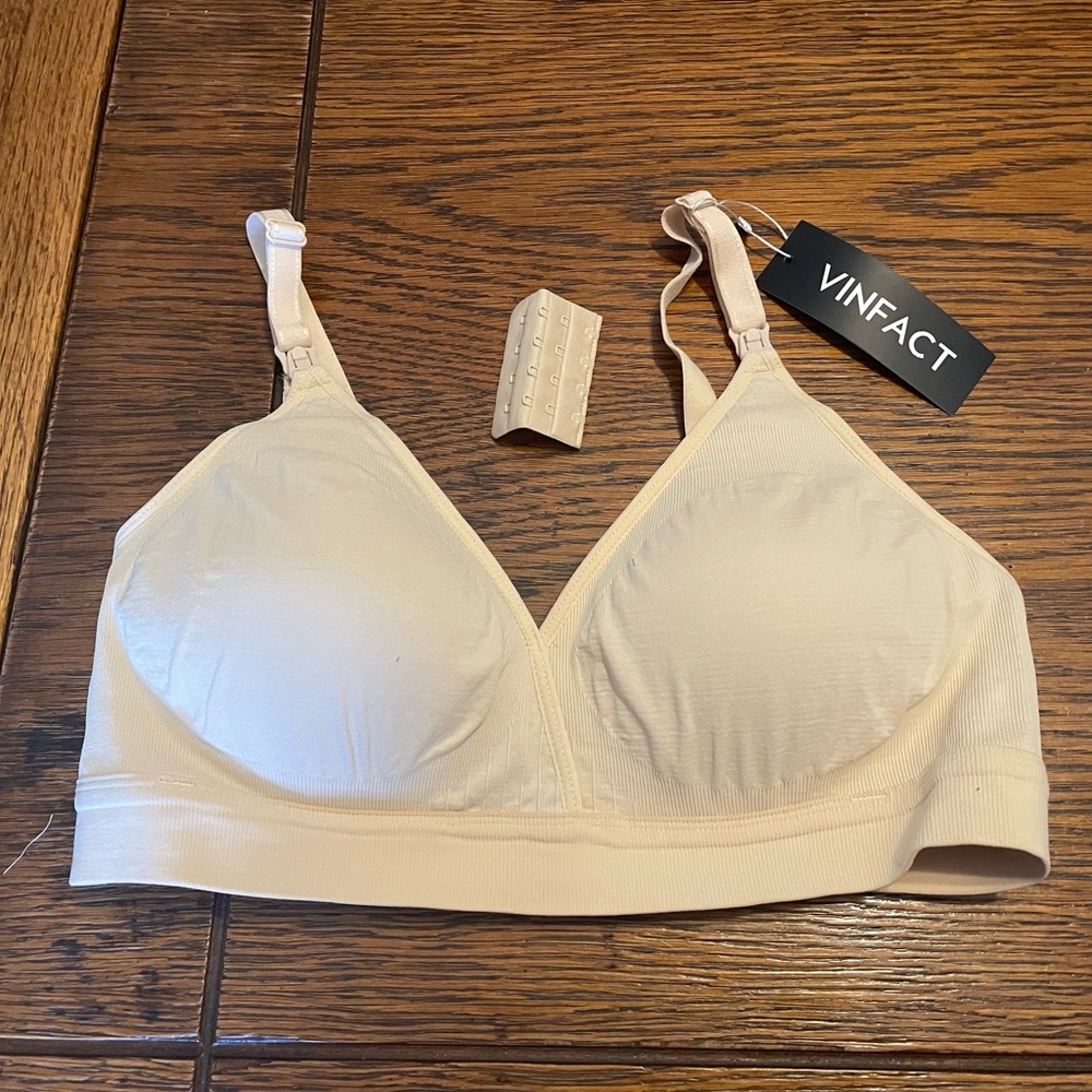 VinFact Cream Wireless Comfort Bra — Soft Everyday Support